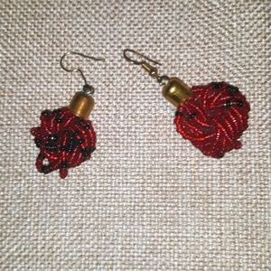 Hand beaded earrings